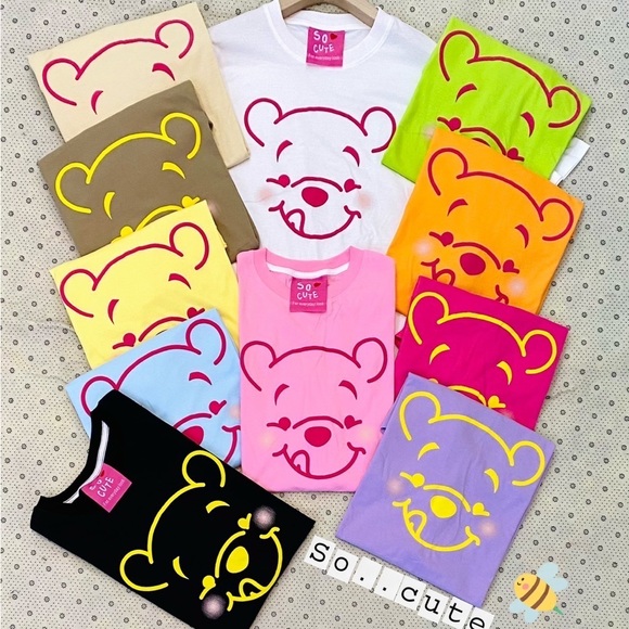So Cute Oversized Shirt Pooh Made in Bangkok - Picture 2 of 2